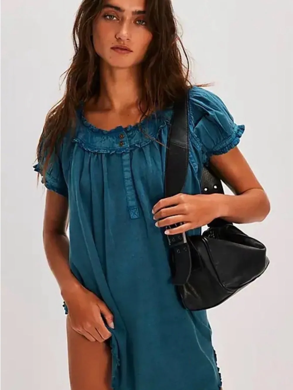 Free people muse tunic size medium teal